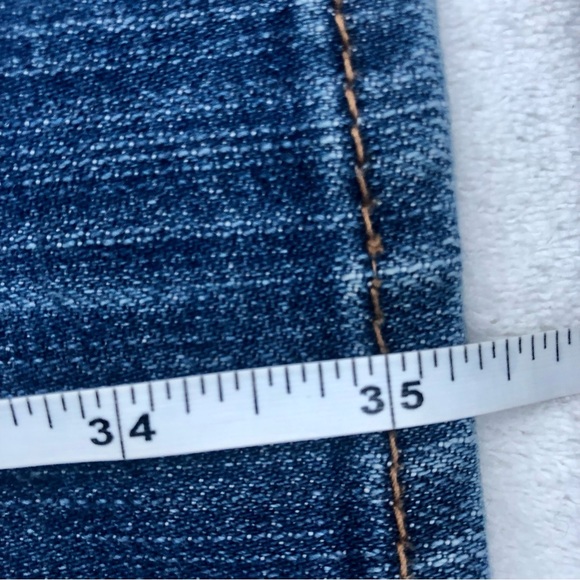 Old Navy Diva Jeans Sz. 1 Regular Denim Navy Blue Straight Stretch - Picture 6 of 9